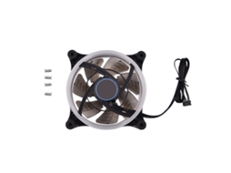 Ventoinha Rgb (iluminação Rgb Ajustável, Resfriamento De Gabinete De Computador, Operação Silenciosa)