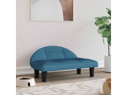 Vidaxl Cama 70x52x30 Cm Veludo Azul