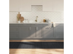 Vidaxl Tapete Retangular 80x500 Cm Bambu Cinzento