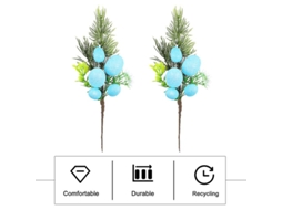 2 Peças de Decorações de Ramos de Páscoa ALLINLESS