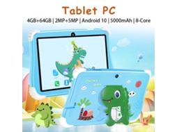 Tablet Para Crianças (tela Hd De 7 Polegadas, Armazenamento 4gb+64gb)
