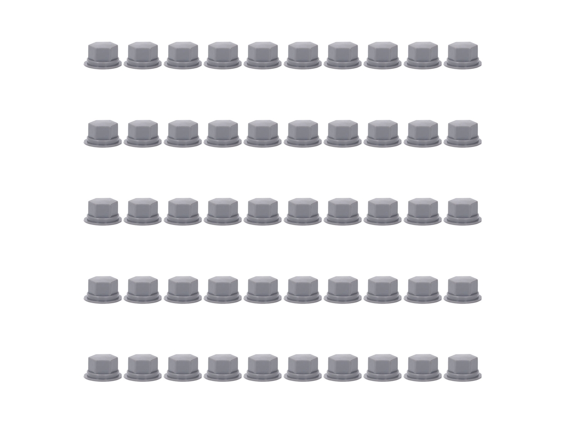 50pcs Capas Protetoras de Parafuso Hexagonal | S/MARCA