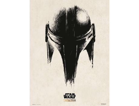 Print  30X40 Cm Mandalorian Helmet