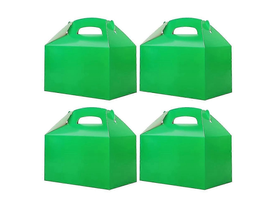 50 Caixas Brancas Para Lembrancinhas De Festa, Caixas De Doces Com Alça, Sacolas De Papel Para Biscoitos, Modelo Gable B Hengjian