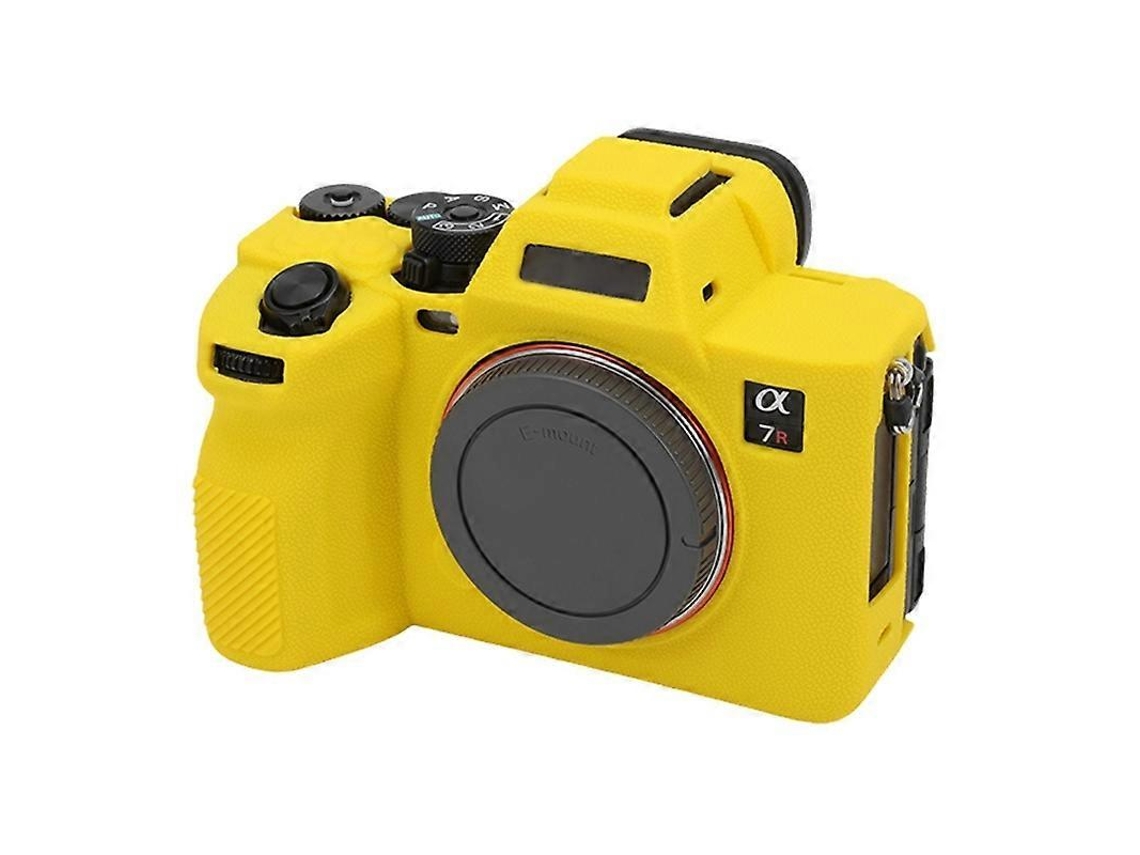 Capa Protetora De Silicone Macio Com Textura De Lichia Para Sony Ilce7rm5 / A7r5