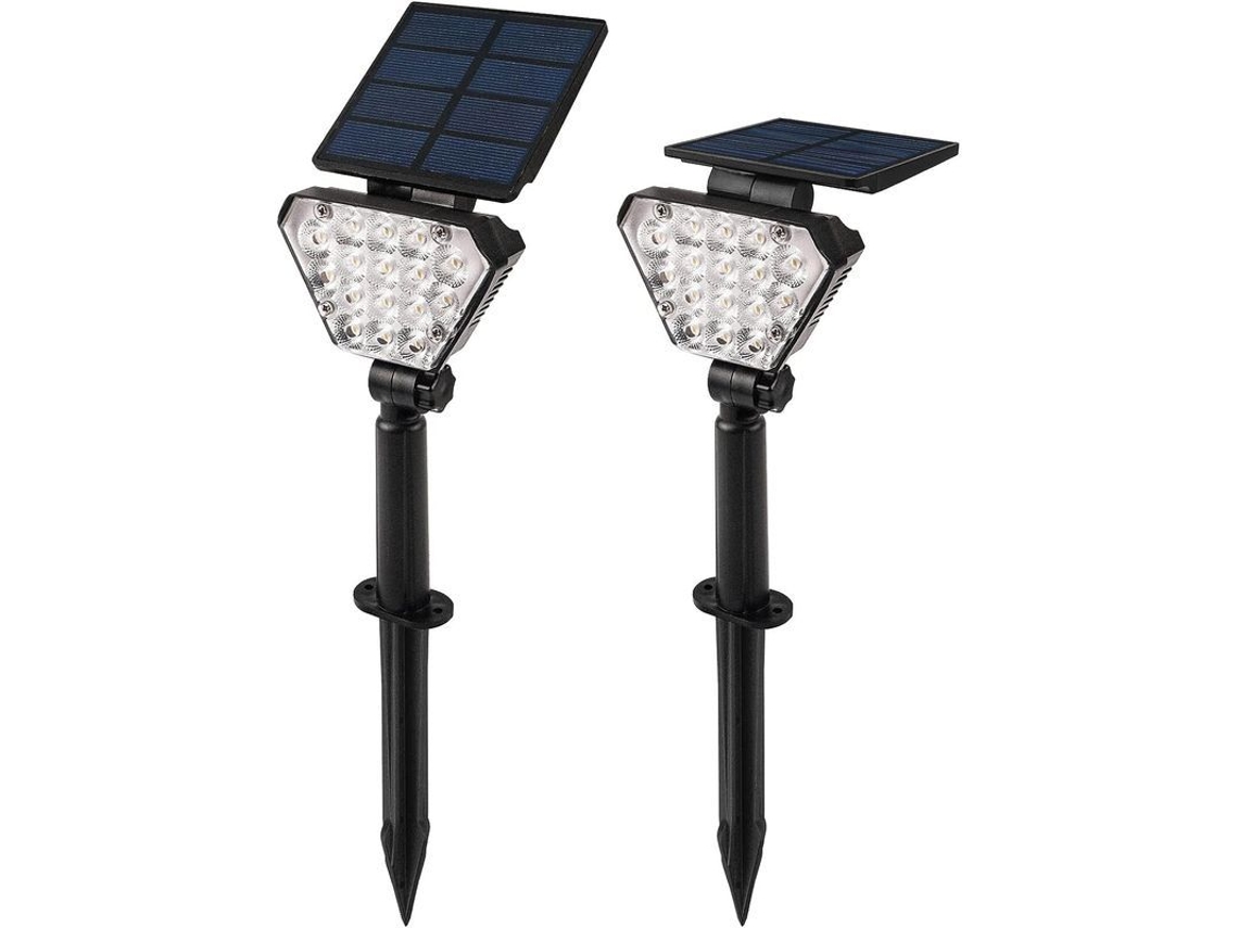2026-luz Solar Jardim Led 2 Em 1, Luminárias Exteriores Com Painel Monocristalino E Resistência Ip65