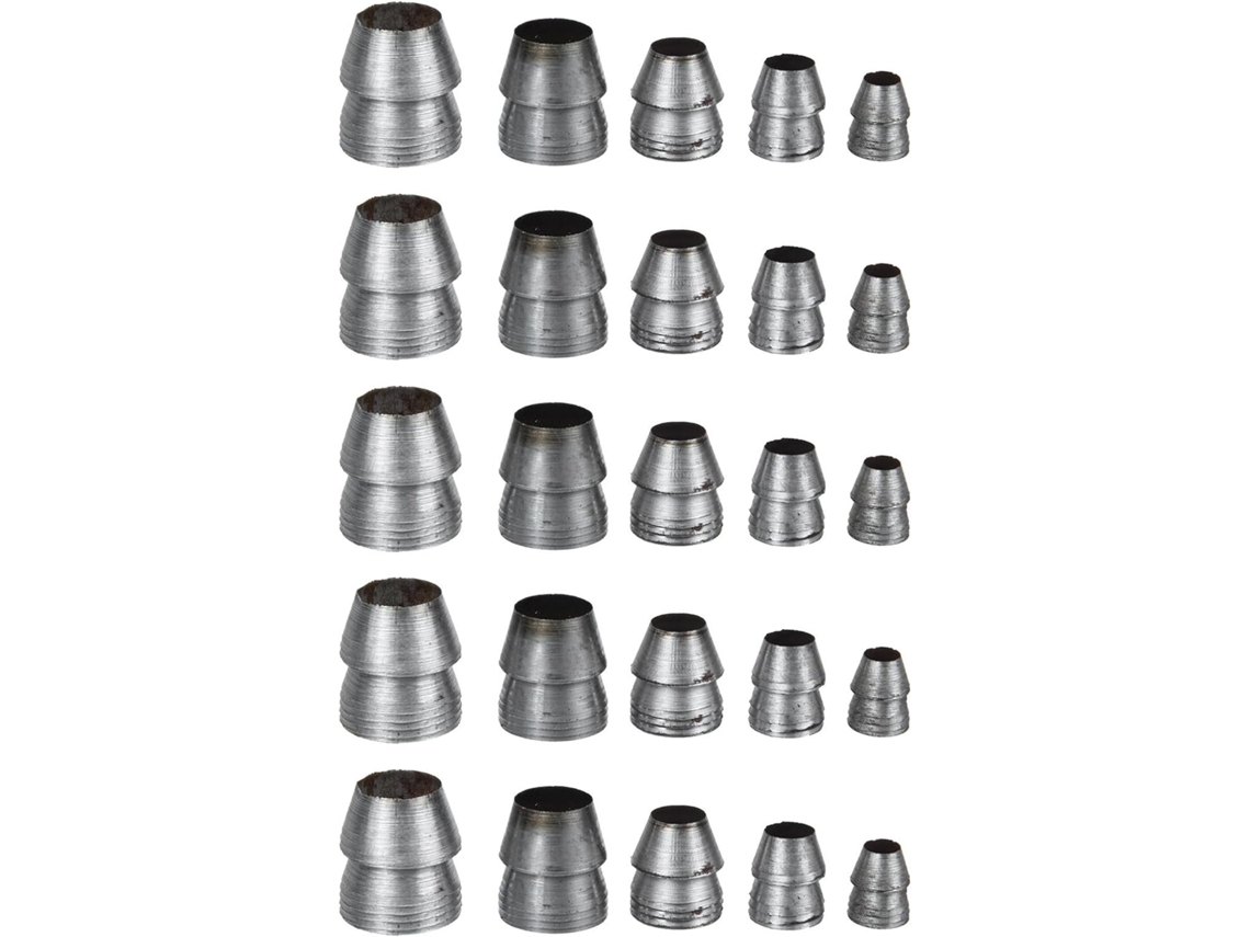 Conjunto De 25 Cunhas Redondas Multiuso Ferro Para Martelos E Ferramentas, Kit De Cunhas Metal Para Reparos E Reforços