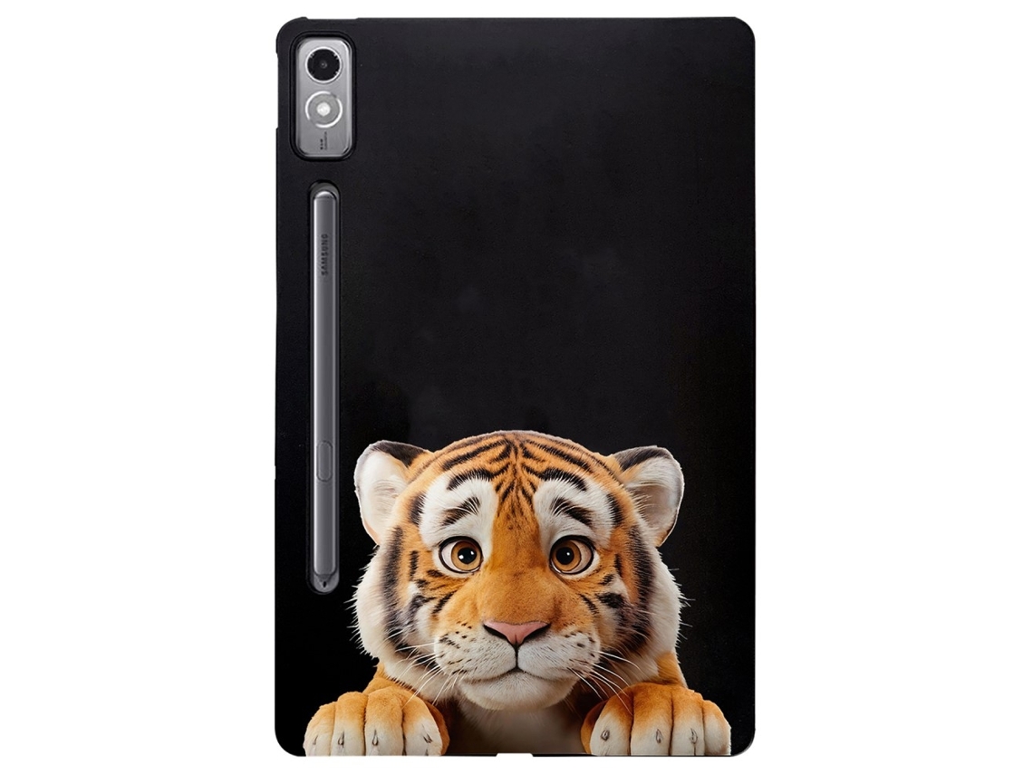 Capa Protetora Fina E Flexível Para Tablet Lenovo Tab P12 Com Estampa De Padrão Pequeno Tigre Tuotuo
