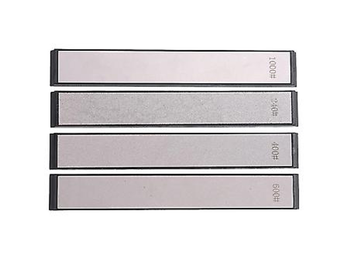 Afiador De Pedra Amolar 240 400 600 1000 N, Conjunto Com 4 Unidades Aquaforge