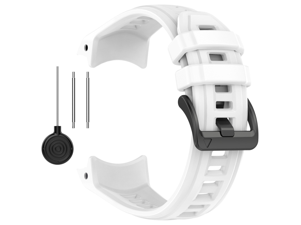 Bracelete Em Silicone Para Garmin Instinct 3 50mm Branco Hexinyigjly
