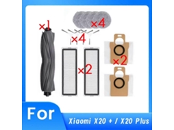Kit De 13 Peças De Reposição Para Aspirador De Pó X20+ X20 Plus: Escova, Filtro, Saco De Pó, Pano De Limpeza E Tampa Da Escova Principal._ptg