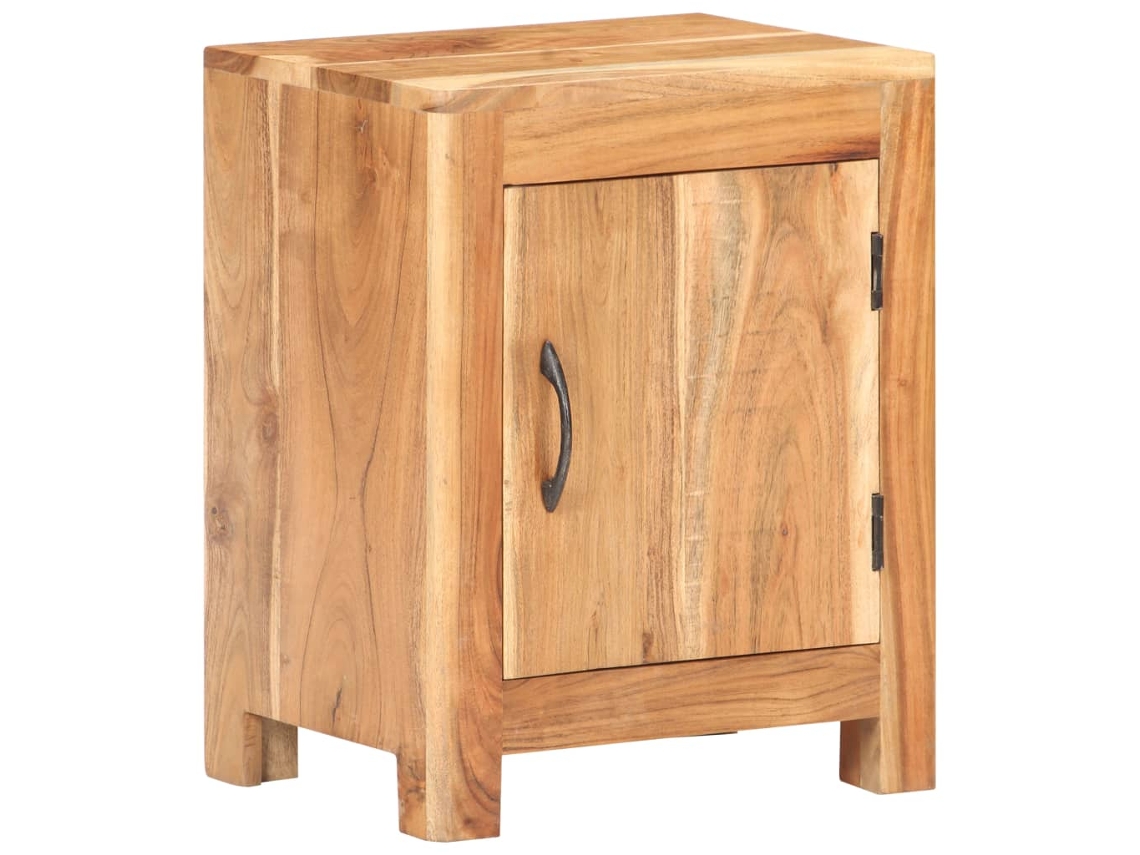Bedside Cabinet, Bedside Cabinets Vidaxl Marrom Madeira De Acácia