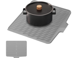 Tapete de Silicone para Secar Bancada de Cozinha, Tapete Antiderrapante para Pia Panelas e Tigelas Ideal Cozinheiros
