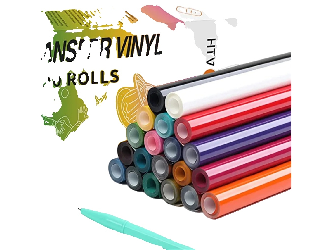 Pacote De Vinil Transferível Htv, 20 Rolos 12x3ft, Fácil De Cortar E Remover,pacote De 20,12inx3ft Oem (30x90cm)