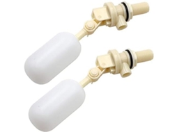 Conjunto de 2 válvulas de bóia para enchimento automático de bebedouros para cães, gado e ovelhas, rosca NPT de 1/2".