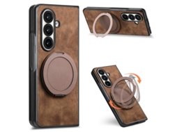 Capa Para Samsung Galaxy Z Fold 7 Suporte Ângulo Ajustável Castanho Czhhmart