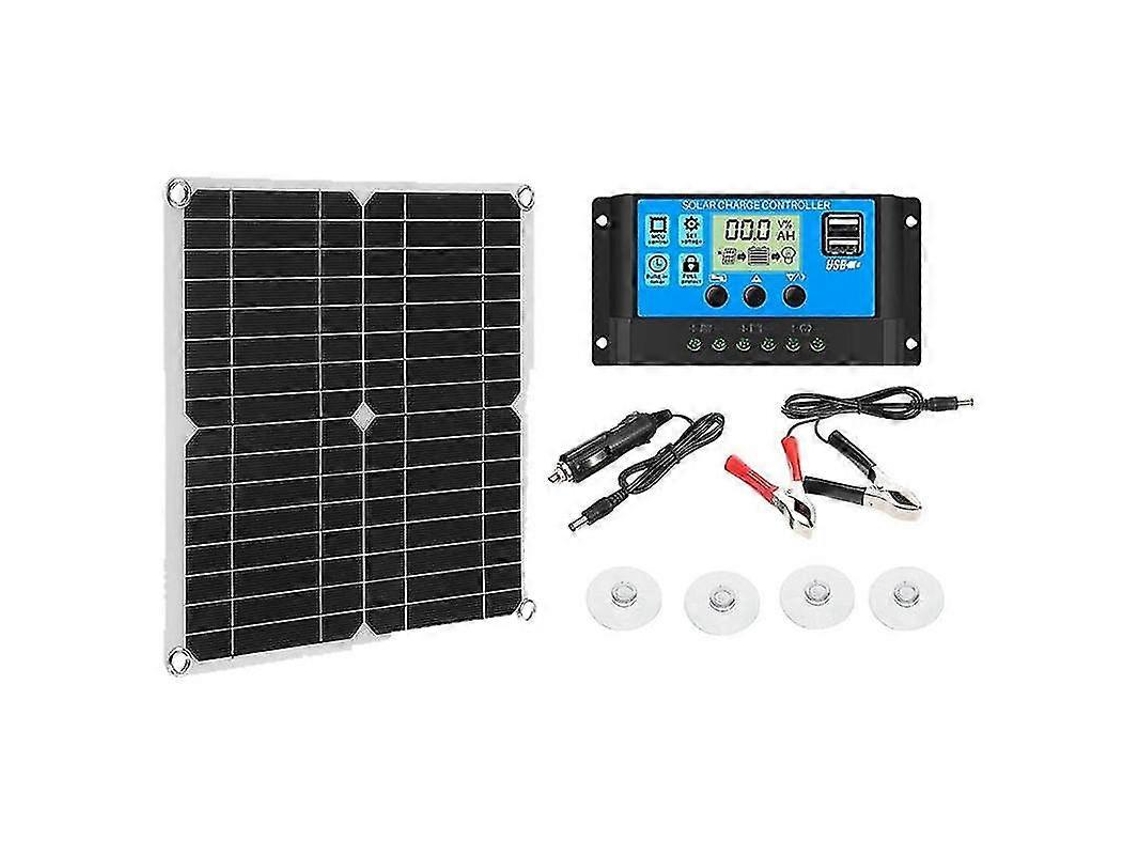 Painel Solar, Kit De Painel Solar De 12 W Com Controlador De Carga Solar Olysi Shop