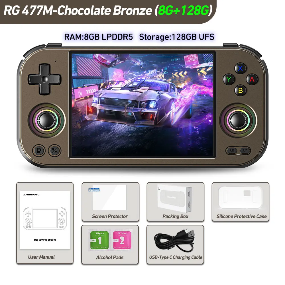 256g Bronze 8g 128g Rg477m Consola de Jogos Ltps Game Player Dimensity Multiplayer Streaming MDUG (8k Jogos)