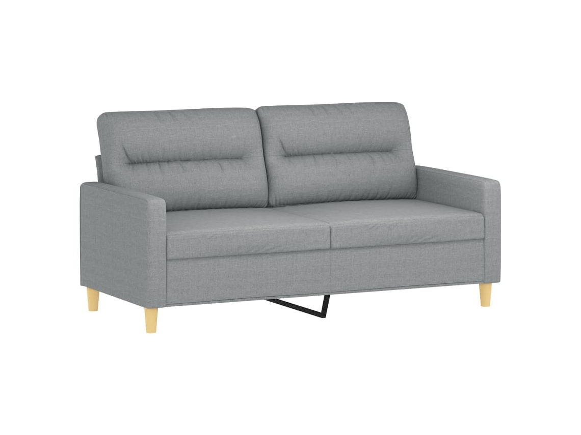 2-seater Sofa, 2-seater Sofas Vidaxl Cinzeto Tecido (n/a)