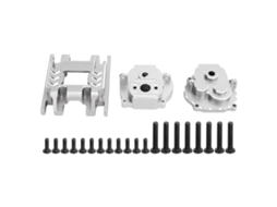 Mali carcaca e Base de Caixa de Engrenagens em Liga de Aluminio Baixo Ruido para Traxxas Trx4m 1/18 Prata
