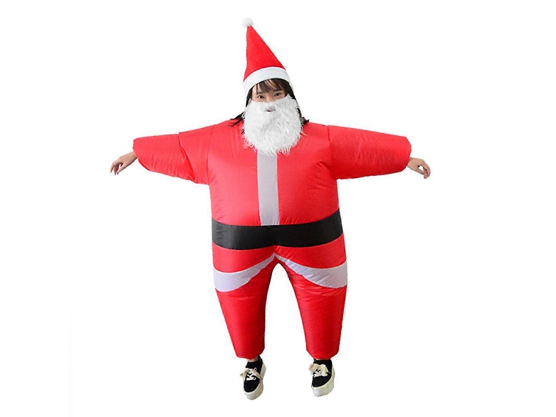 Fantasias Infláveis ​​de Papai Noel Para O Natal, Roupas De Atividades Com Barba Branca Para Idosos Olysi Shop