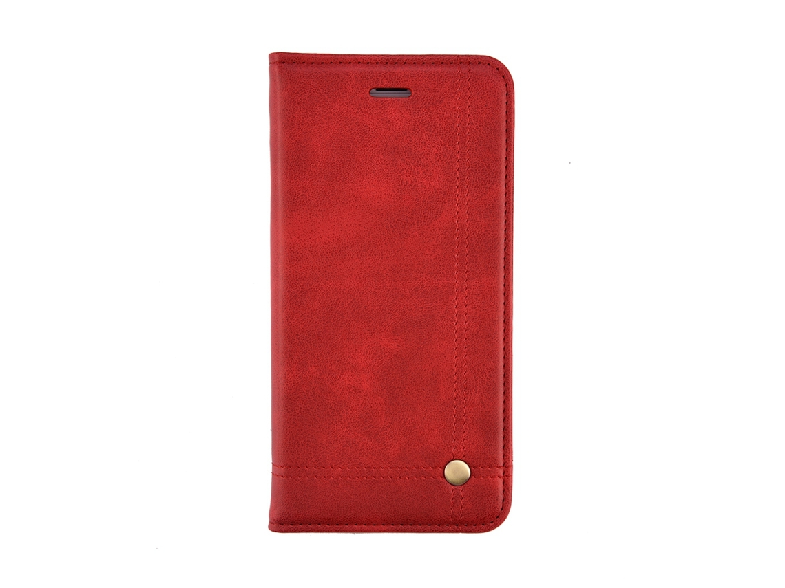 Capa de Telefone 6plus/6splus Vermelha EOOCOO (adsorção de Cobertura Completa, Clássico Retrô)