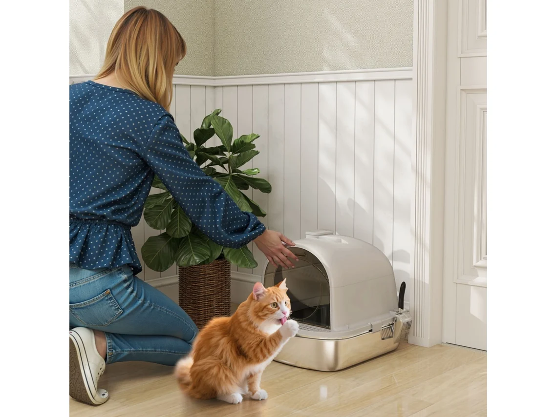 Caixa Para Gato, Em Abs, 39,9 X 41,3 X 52,4 Cm