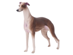 Ats modelo de Galgo Simulado Marrón Ornamento de Escritório Decoração Brinquedo Presente para Crianças