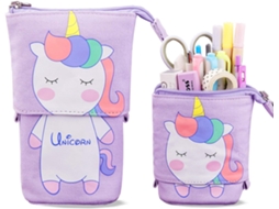 1 Lápis Cosmético Retrátil Vertical de Unicórnio, Fofo e com Desenho Animado BRILVIBERA