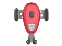 Carregador Carro Sem Sentido Eletromagnético Qi Rápido Sensor YIZHOOD Vermelho