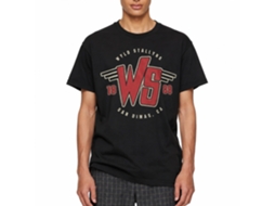 Rockinstone Bill And Ted Ws Logo 1989 Black Adult T-shirt Size:s