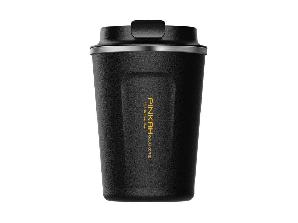 Caneca Térmica em Aço Inox Preto
