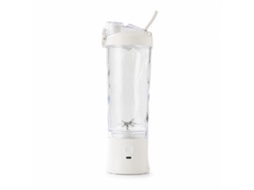 Liquidificadora Portátil Recarregável Branca, Mini Copo Misturador Para Sumos E Batidos
