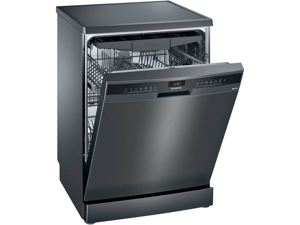 Máquina de Lavar Loiça SIEMENS Home Connect SN23EC14CE (13 Conjuntos- 60 cm - BlackInox)