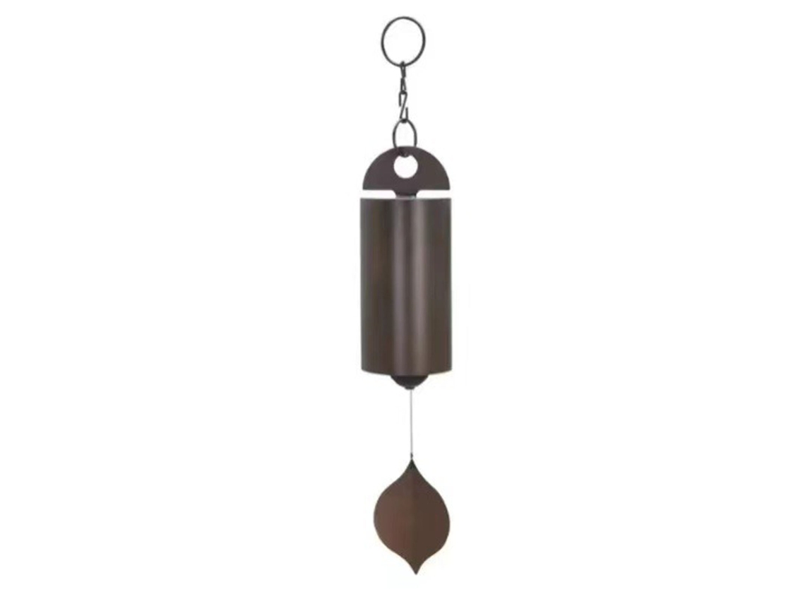 Sino De Vento Em Metal Estilo Retro Com Design De Folha Antiga Para Decoração