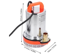 Mini bomba de água (12V/3A, altura de descarga: 5, 7 e 10 metros)