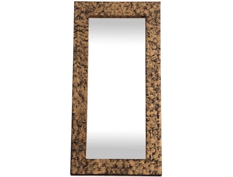 Espelho LOHOART Pedra (Dourado Pedra - Madeira - 60 x 120 x 3.5 cm)