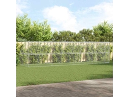 Vidaxl Canil De Cachorro 4 Unid. Prateado 8 X 2 X 2 M Aço Galvanizado