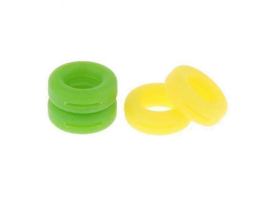 8x2 Pares de Ganchos Silicone Antiderrapantes para Óculos, Amarelo e Verde GOKOCO