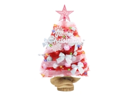 Árvore de Natal Mini Rosa com Luzes 45cm LAXISCREED