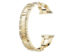 Pulseira De Relógio Inteligente Com Diamante Dourado De 22 Mm Ajustável E Fácil Instalação Olysi Shop