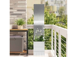 Vidaxl Tela De Privacidade Para Jardim Fretwork Prata 32 X 32 X 150 Cm