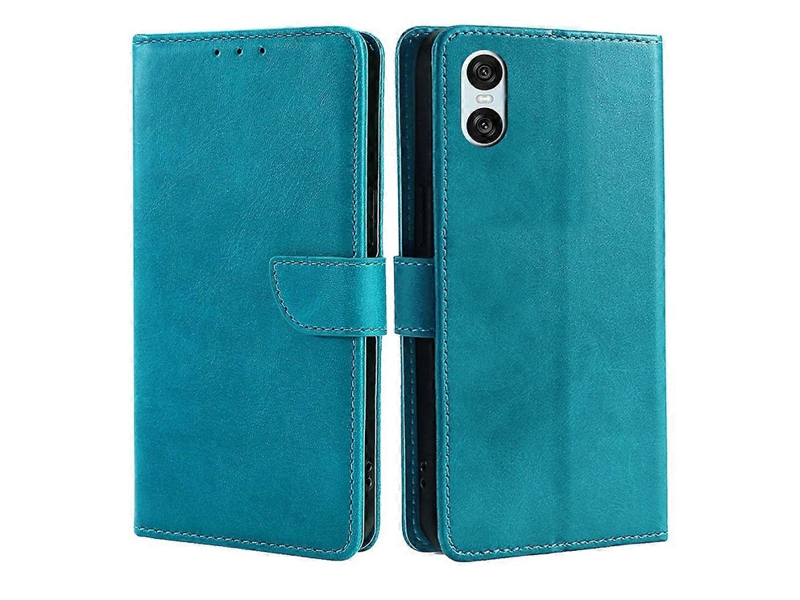 Capa De Celular De Couro Com Fivela E Textura De Bezerro