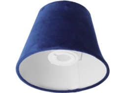 Capa de Veludo Azul Delicado de 17 Cm para Luminária de Mesa Suspensa, com Forro Protetor. SFUSHOS