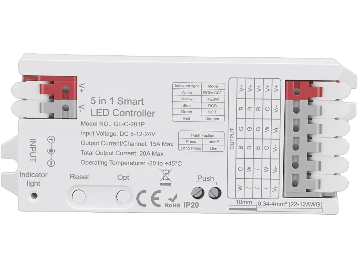Controlador De Fita Led, Compatível Com Zigbee 3.0 Pro+