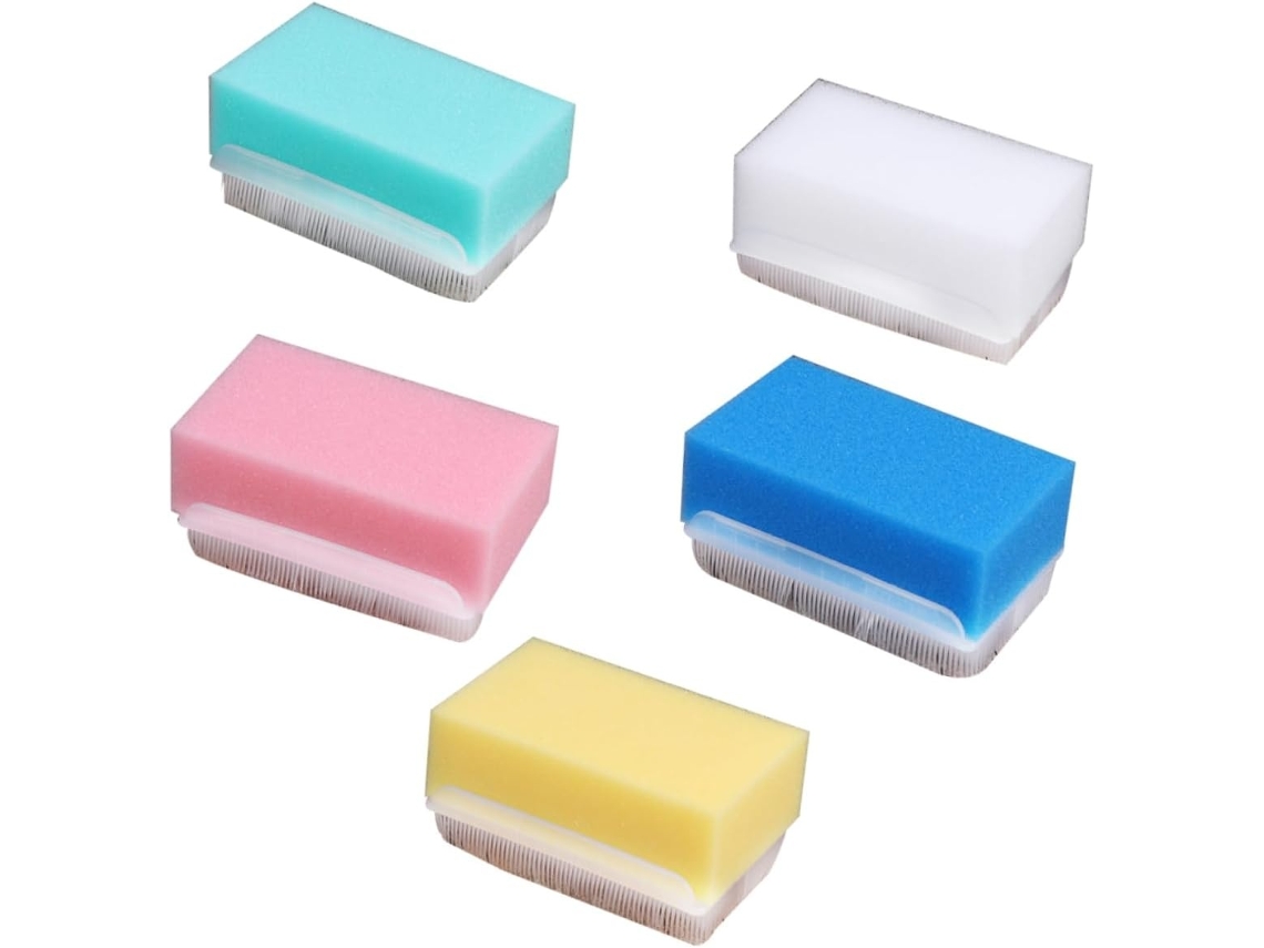 Lurelia Pack De 5 Escovas De Banho Para Bebé, Esponja Suave, Massagem Suave E Portátil, Uso Diário Essencial