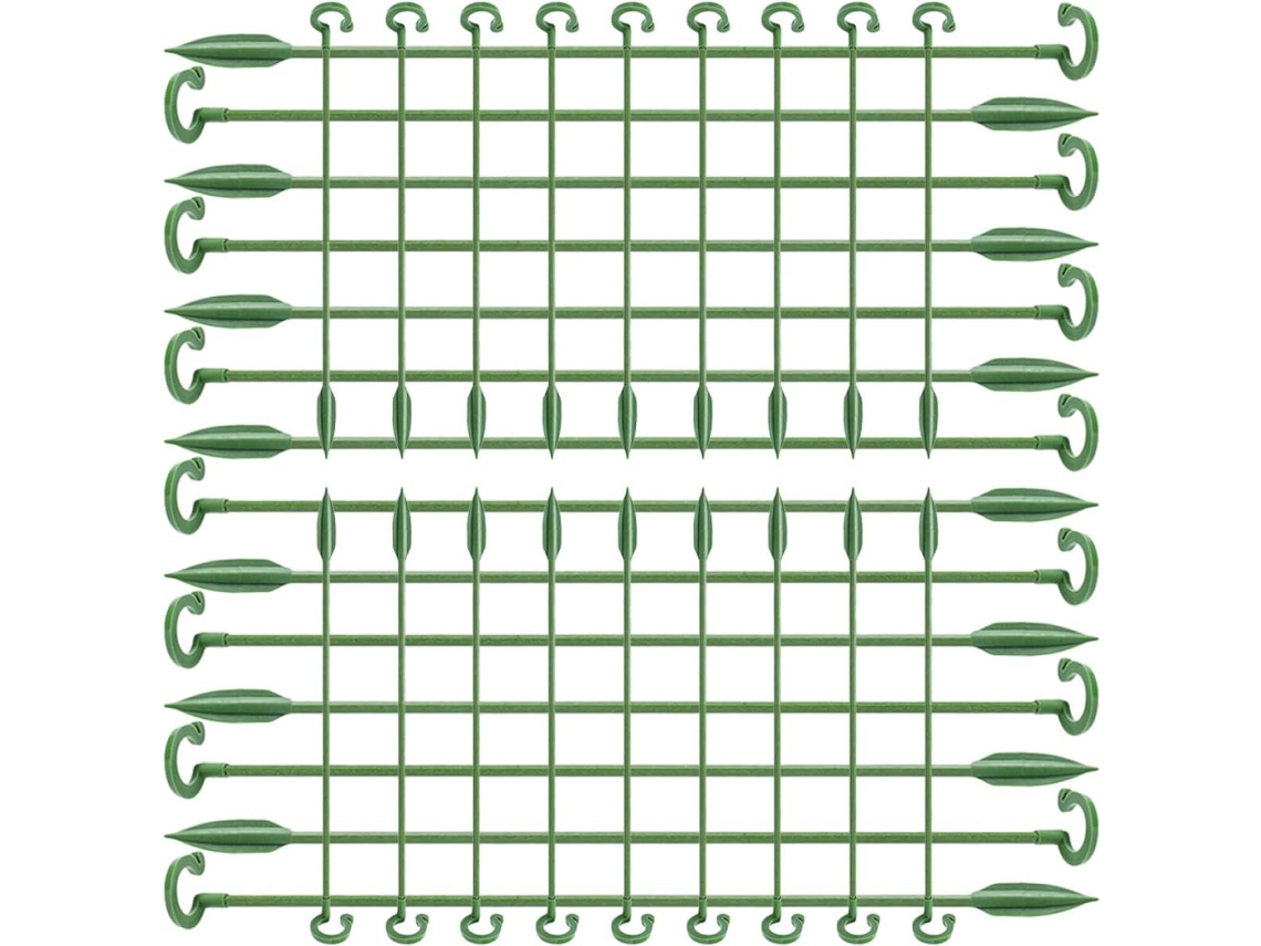 Kit de 40 Suportes de Plástico Verde para Plantas, Estacas Reutilizáveis para Vasos Pequenos,s Ao Desgaste, Ideais para CHABERLU