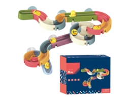 Mali brinquedo de Pista de Chuveiro para Bebê Cute Duckling Conjunto Diy 34 Peças Brinquedo de Banho
