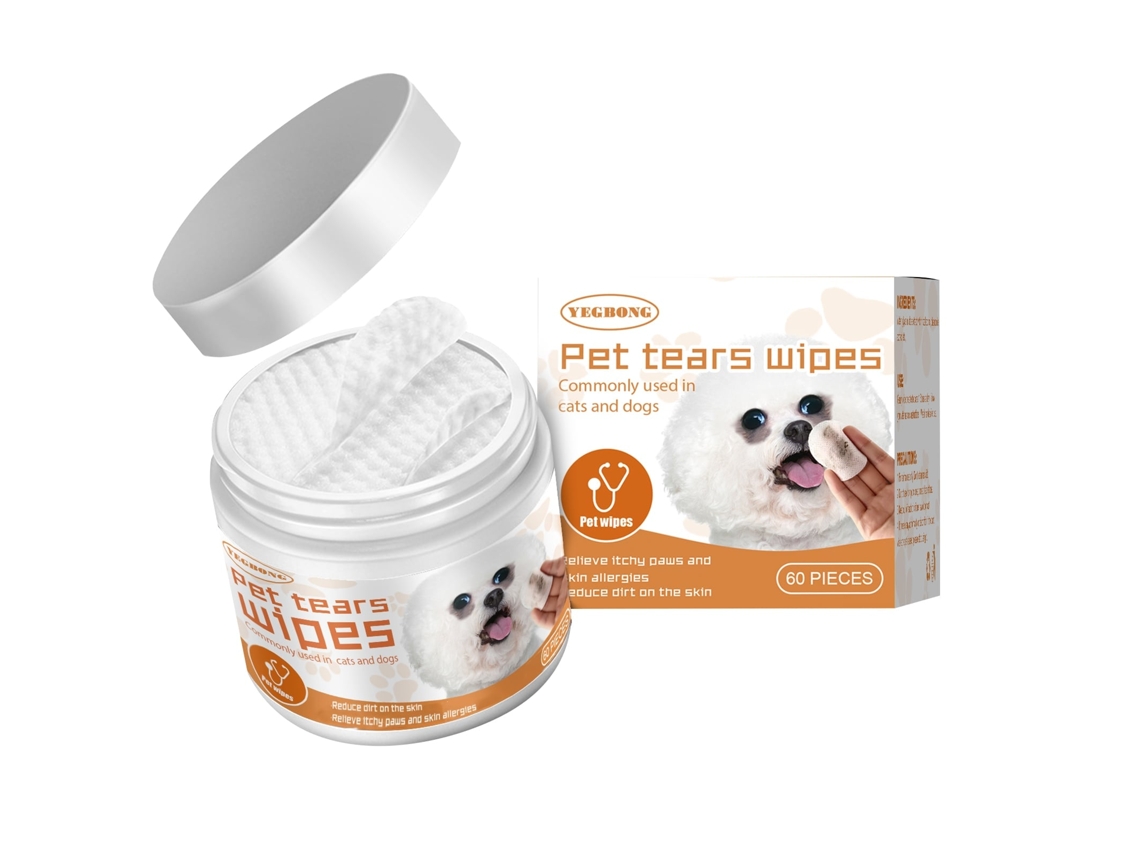 Toalhas de Limpeza para Pets Yegbong LAXISCREED Removem Manchas de Lágrimas de Cães e Gatos
