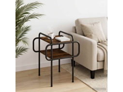 Vidaxl Mesa De Centro Carvalho Fumado 40 X 40 X 51 Cm